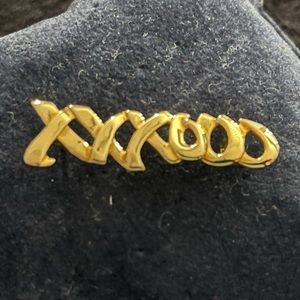 18k gold Tiffany pin by Paloma Picasso